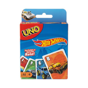 UNO Hot Wheels Card Game for Kids, Family and Friends
