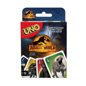 UNO Jurassic World Card Game for Kids, Family and Friends