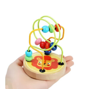 Bead Maze Toy for Toddlers Wooden Colorful Roller Coaster Educational