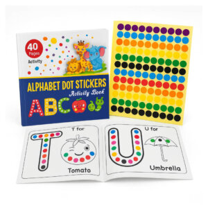 Alphabet Sticker Activity Book – 1600+ Colorful Dot Stickers