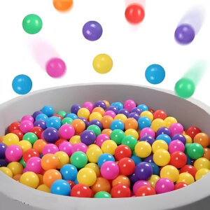 Multicolour Balls for Kids Pool Pit/Ocean Ball Without Sharp Edges Soft Balls 100 Pcs