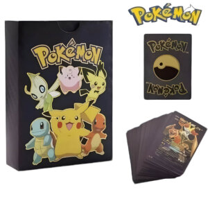 Premium Black Pokemon Cards Game Collector’s Edition Deck for Kids – 55Pcs