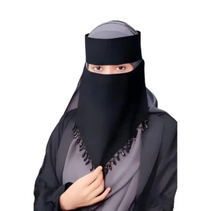 Elegant Diamond Layer Nosepiece V Shape Hijab