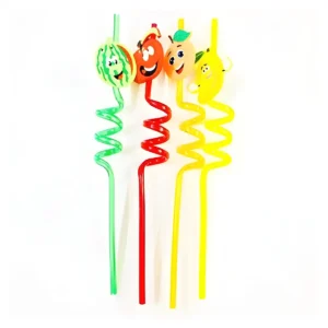 Straws Smoothie Drinking Party Decorations for Kids