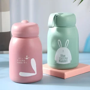Cute Rabbit Water Bottle for Kids, School & Travel