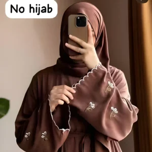 Embroidery Cutwork Dubai Elegant Fancy Imported Abaya