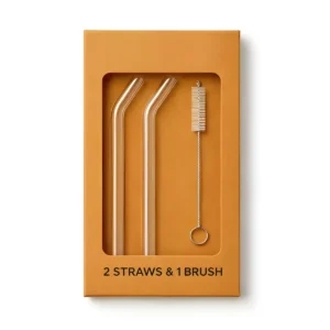 Glass Straw Transparent Color Multiuse Drinking Straws