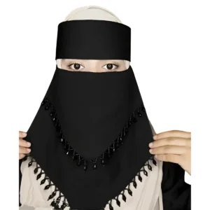 Elegant Diamond Double Layer V Shape Hijab